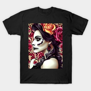 Lady Grim Reaper Tattoo T-Shirt